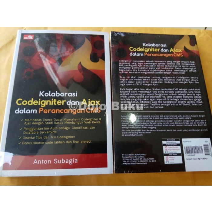 Jual Buku Kolaborasi CodeIgniter dan Ajax dalam Perancangan CMS by ...