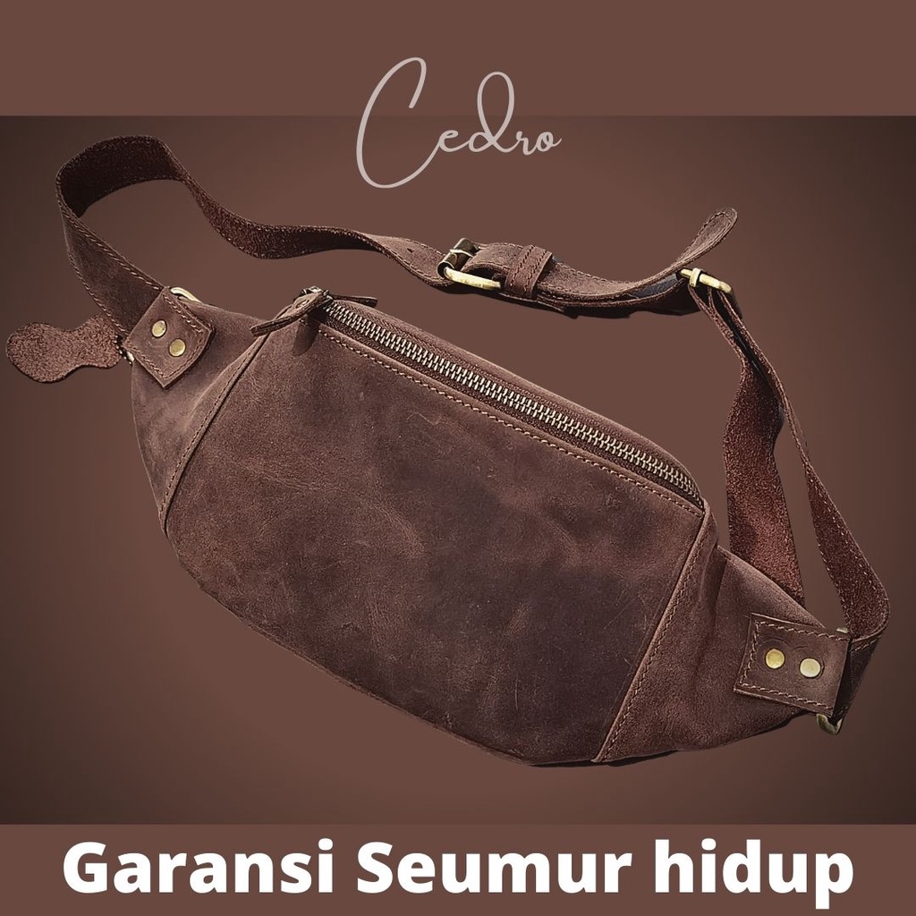 Jual ( BIG SALE) Tas Selempang Pria Kulit Asli Premium - Tas Pria Asli