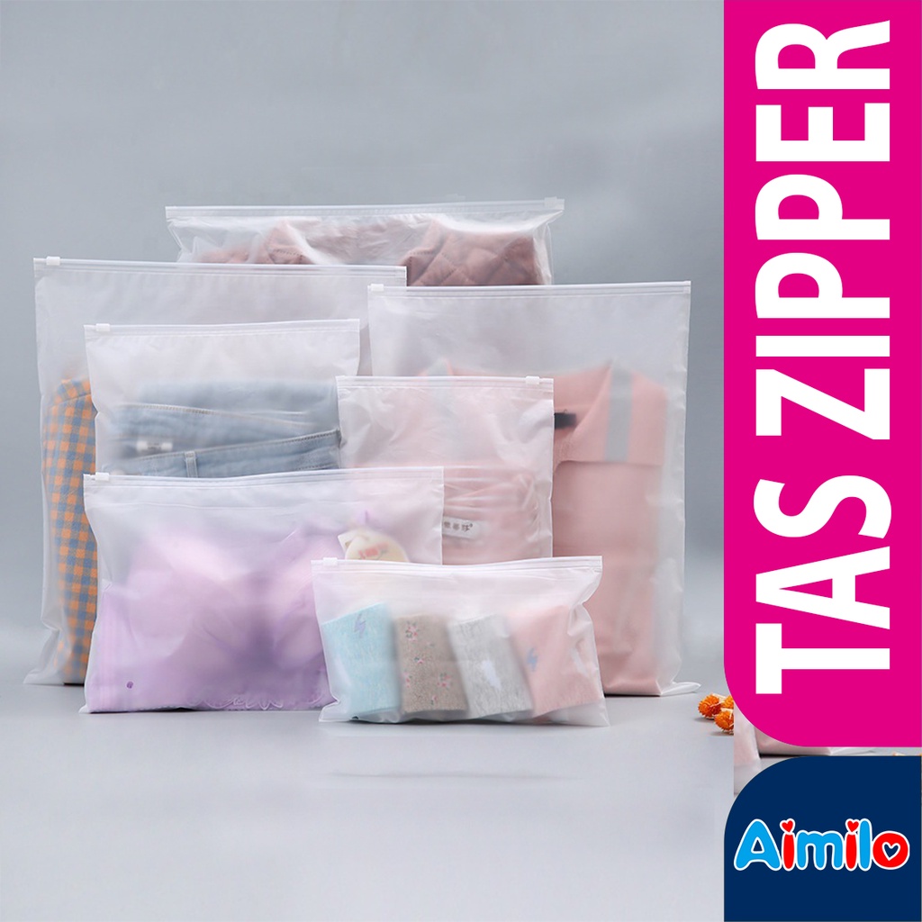 Jual Zipper Lock Zipper Storage Bag Zipper Travel Pouch Serbaguna