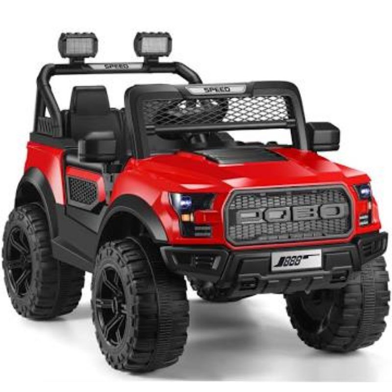Jual mobil aki Yukita 21M Jeep Lander warna Merah | Shopee Indonesia