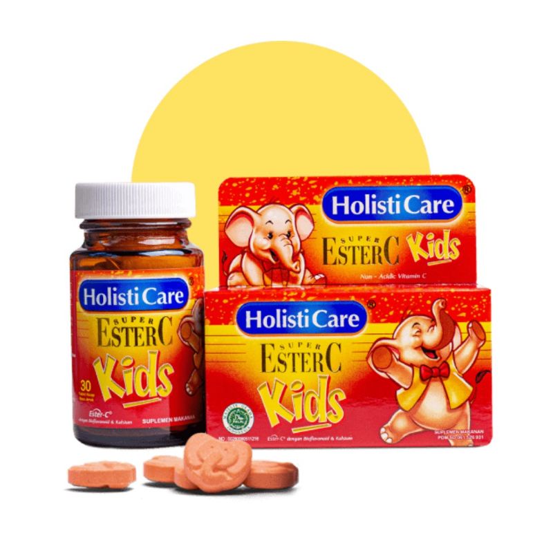 Jual Holisticare Ester C KIDS 1 Botol 30 Tablet - Vitamin C | Shopee ...