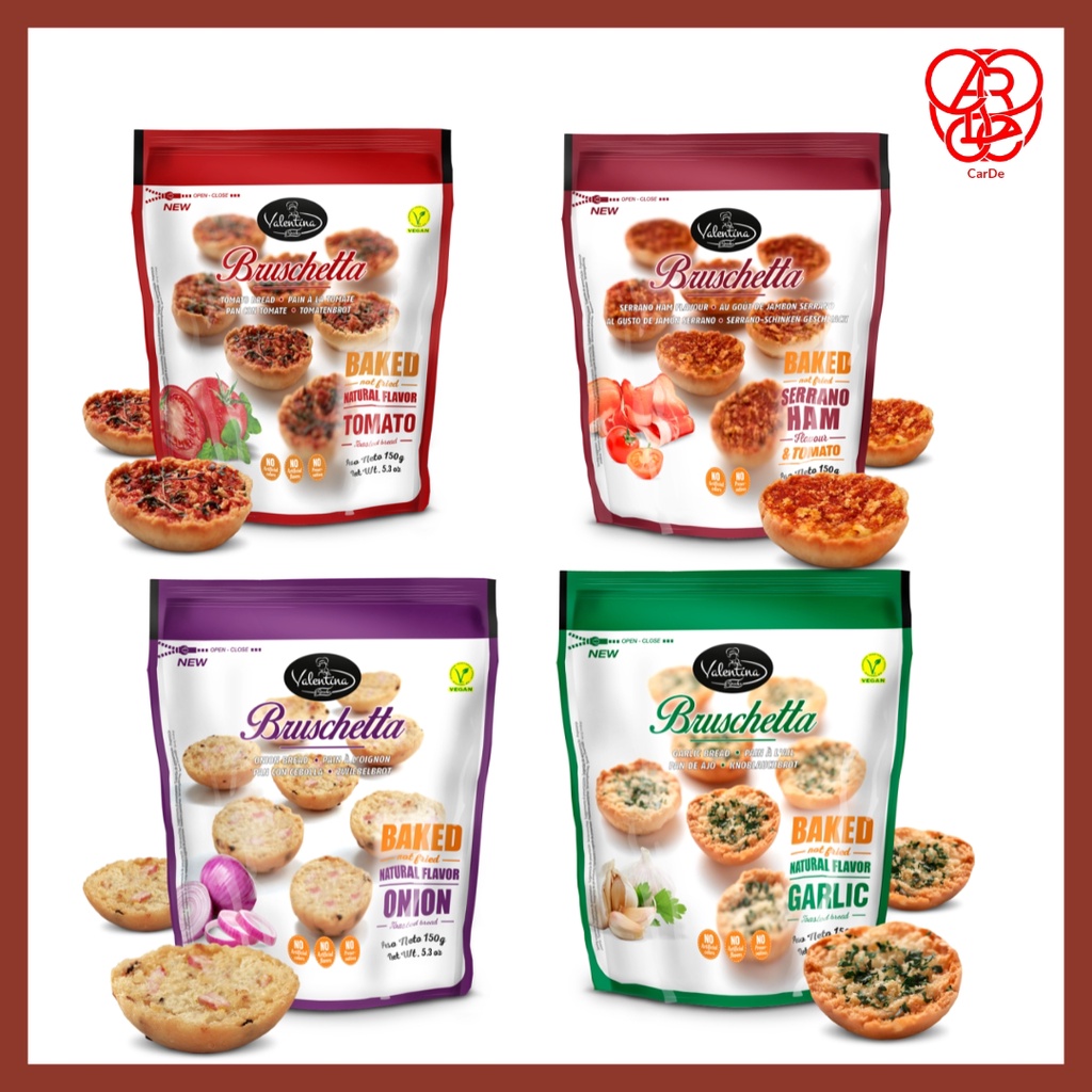 Jual Valentina Snack Bruschetta Baked Toasted Bread 150g 1 Pouch