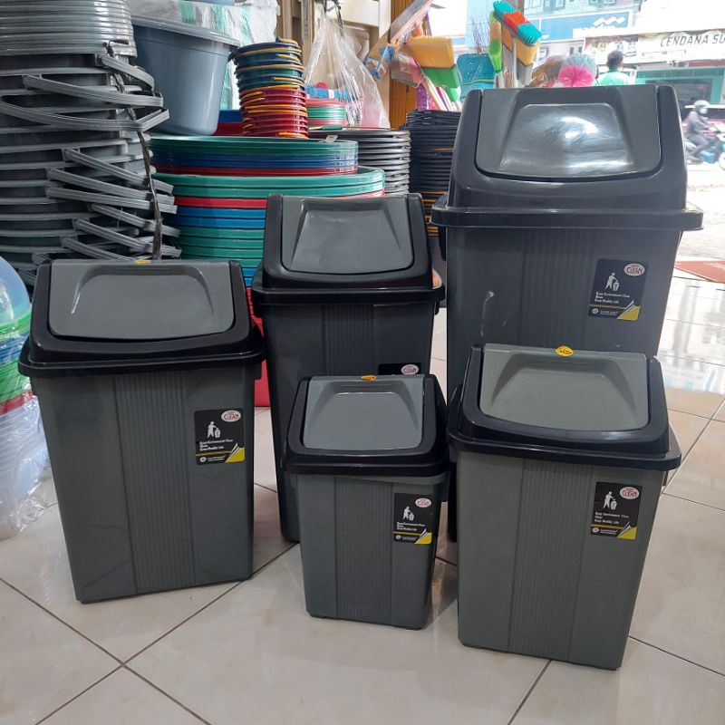 Jual Tong Sampah Tutup Goyang Plastik GM No 1 2 3 4 5 Dapur Karya Mdn