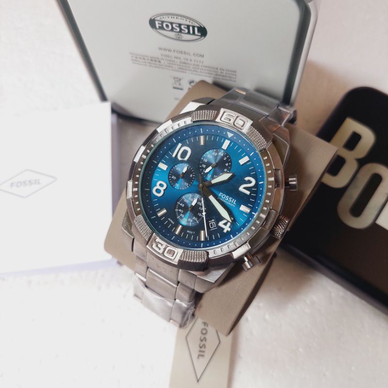 Jam Tangan Pria FOSSEL Original [FS[5711] Chronograph Aktif Type Bronson