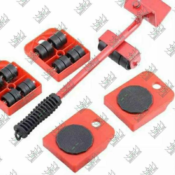 Jual Moving Artifact Furniture Trolly move Set (4 Roda + 1 Pengungkit ...