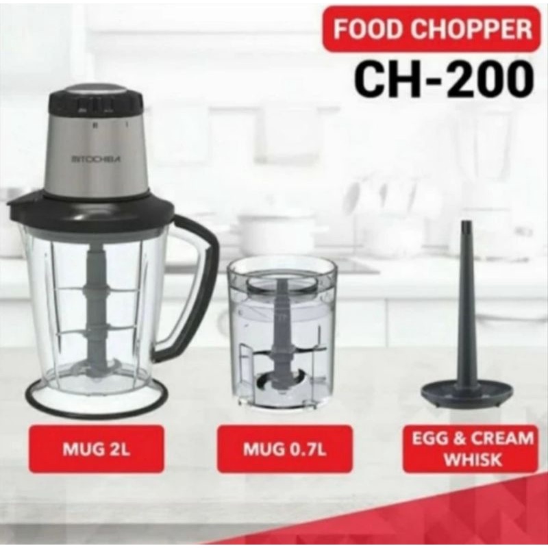 Jual Mitochiba Food Chopper Mitochiba Ch 200300 Watt Shopee Indonesia 3992