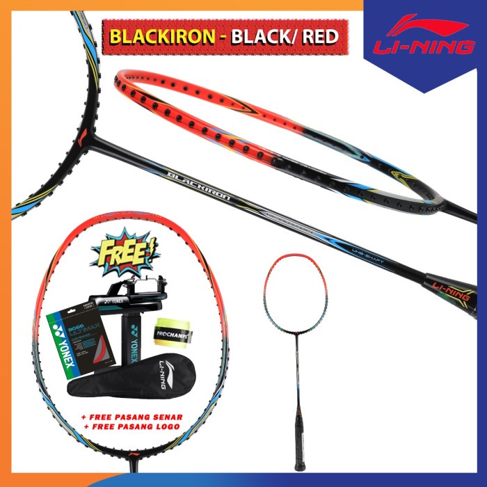 Jual LINING LIMITED EDISI Black Iron Raket Badminton | Shopee Indonesia