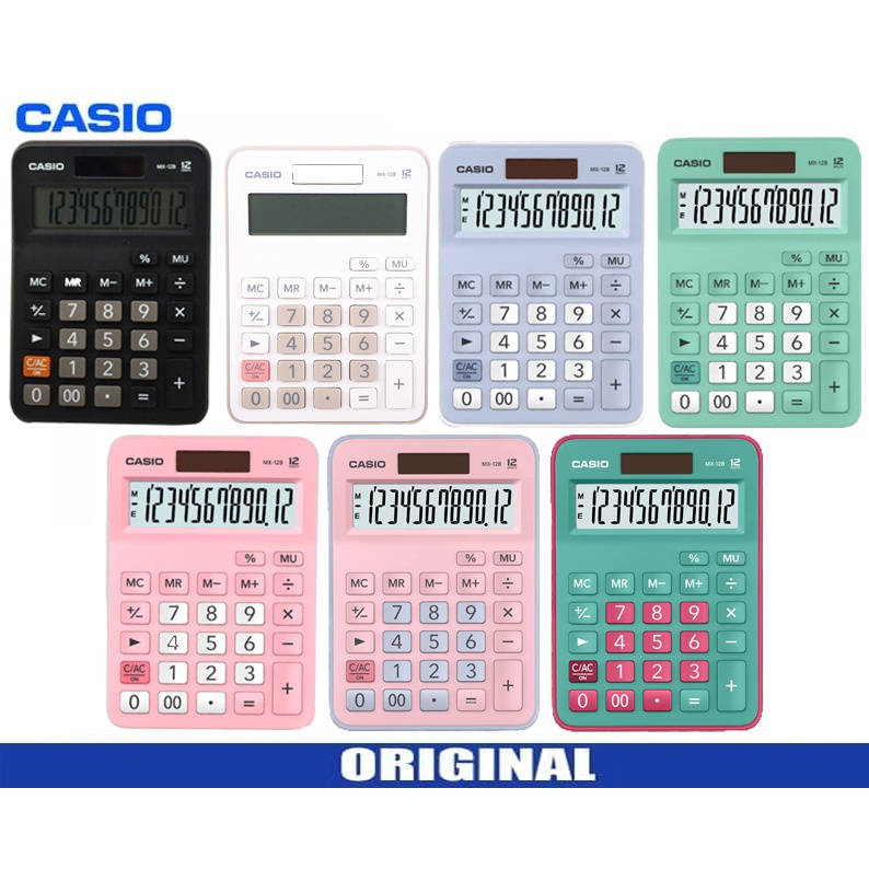 Jual Kalkulator Casio MX-12B Original Garansi Calculator Desktop MX 12 ...