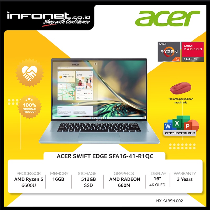 Test Acer Swift Edge 16 : Avis complet et détaillé - PC portable