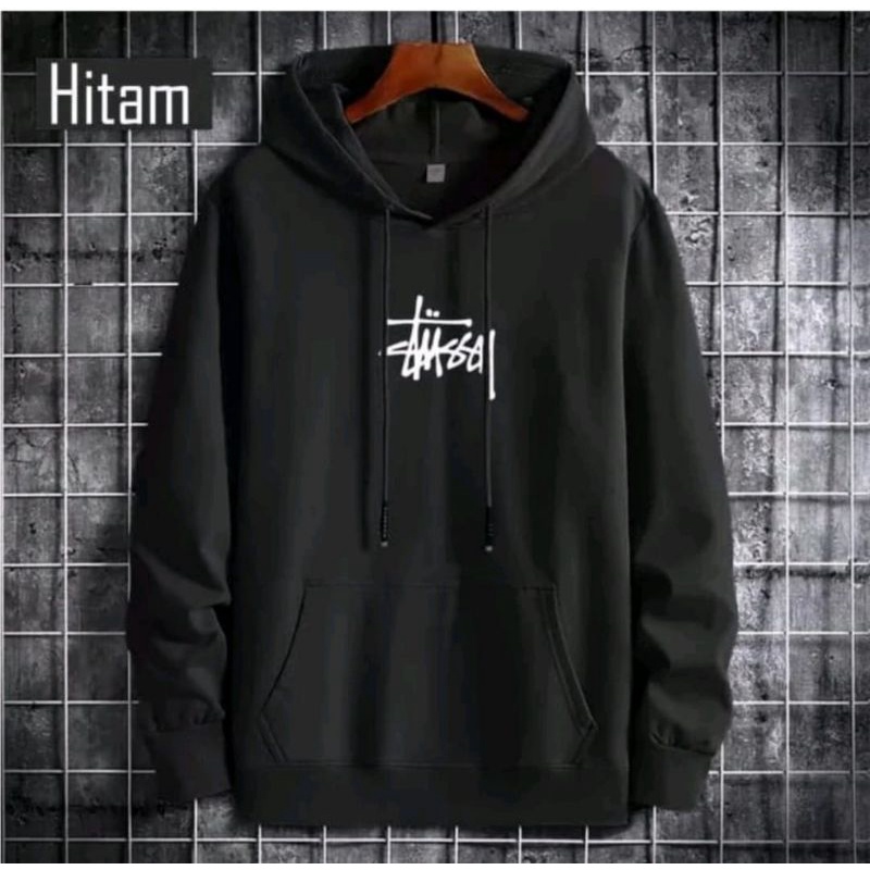 Jual Hoodie pria tsii bahan fleece M L XL XXL Hoodie cowok Hoodie