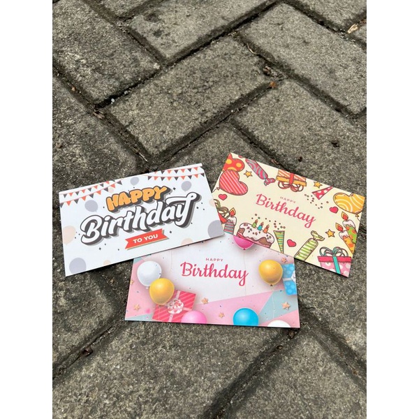 Jual Kartu Ucapan / Greeting Card Happy Birthday Vol.2 | Shopee Indonesia