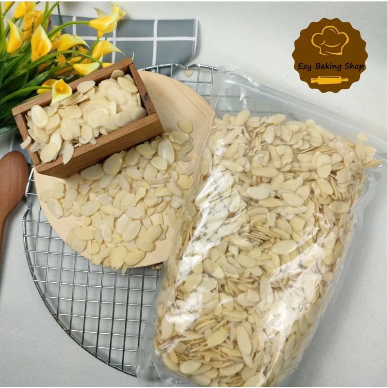 Jual Kacang Almond Slice 1kg Mentah Shopee Indonesia 1781