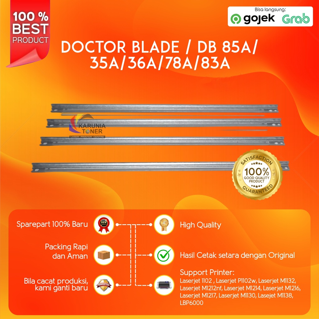 Jual DOCTOR BLADE CF283A 83A FOR USE IN LASERJET PRINTER PRO MFP M125