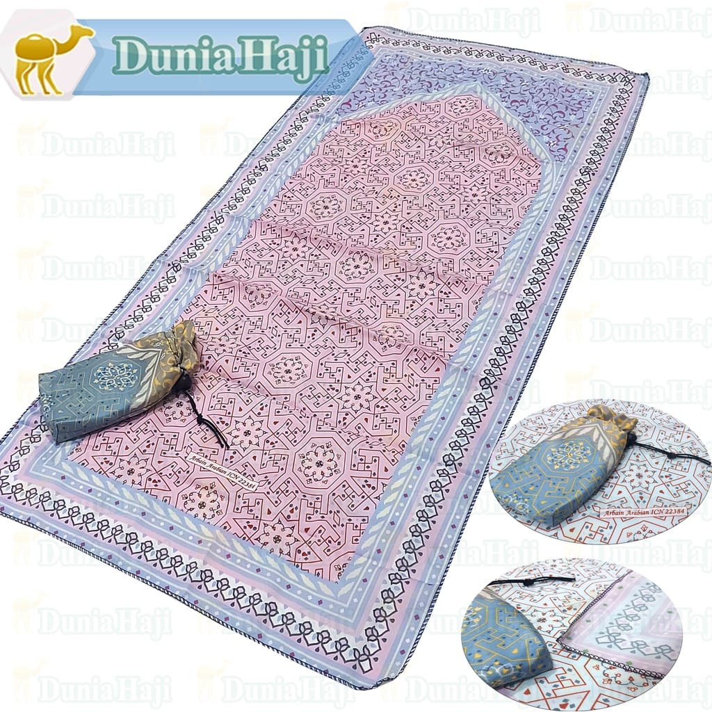 Jual Sajadah Traveling Pouch Arbain Satin, 100 x 50 cm | Sejadah Travel ...