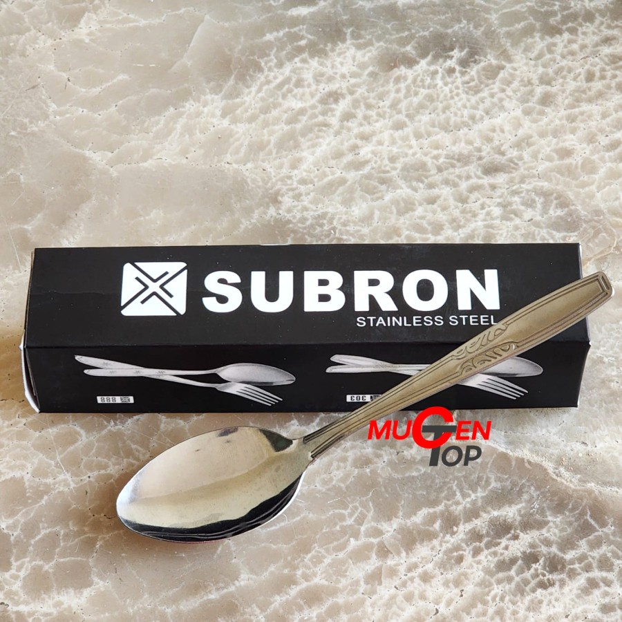 Jual Subron Sendok Makan Stainless Steel Tebal 12 Pcs | Shopee Indonesia