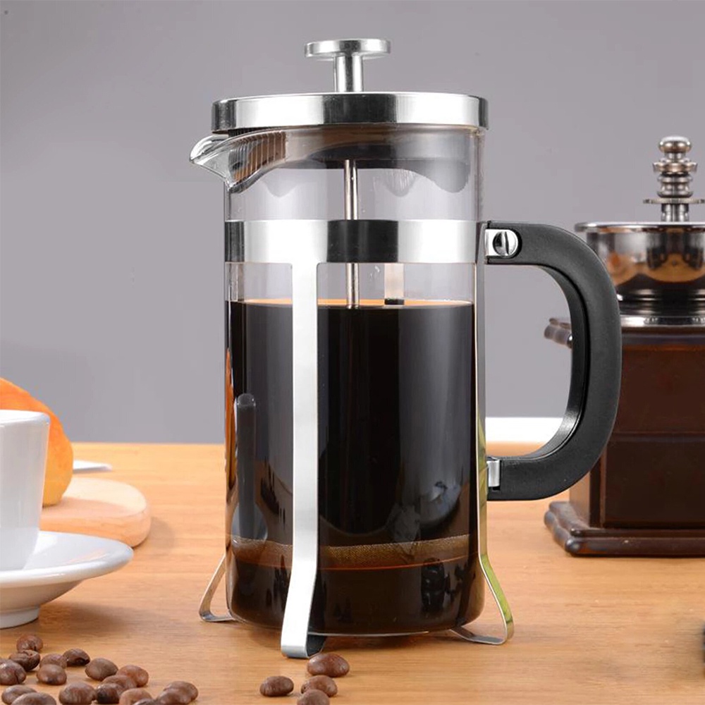 Jual French Press Coffee Tea Maker Pot glass 600ml YL01 YoLife | Shopee ...