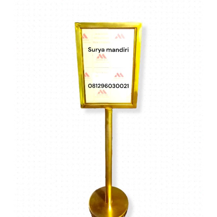 Jual standing display sign board stainless Shopee Indonesia