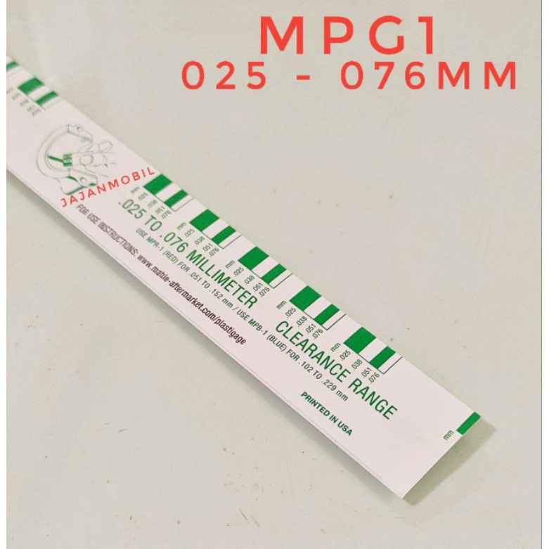 Jual plasti gauge plastigage plastigage hijau plastigauge hijau mpg1 0. ...