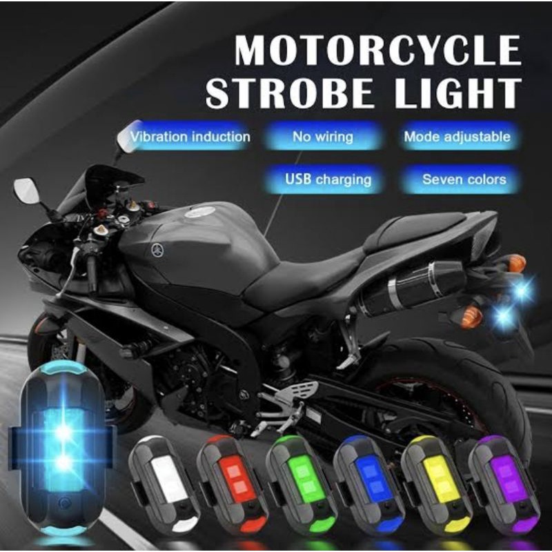 Jual Saumotor Lampu Pesawat 7 Warna Motor Mobil Sepeda Drone Rgb Bisa ...