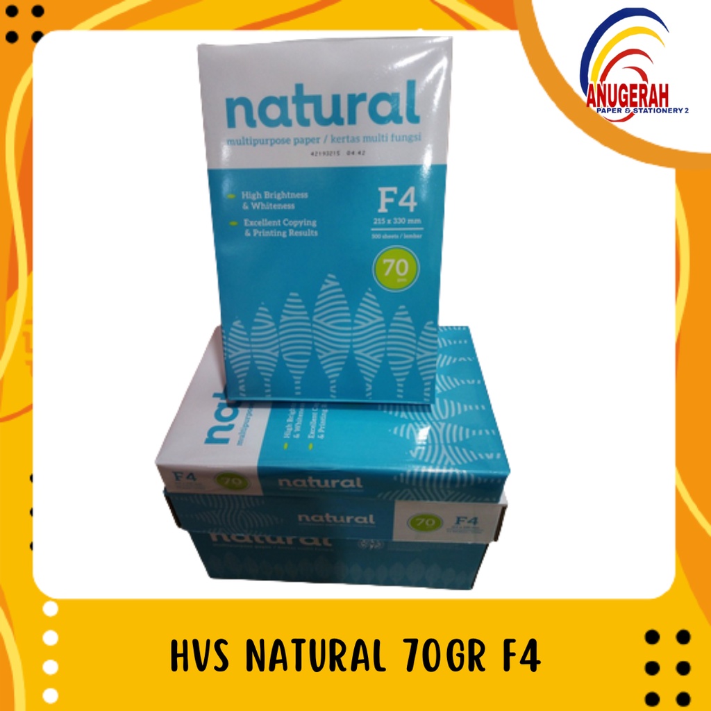 Jual Kertas HVS Natural Folio F4 70 Gram Murah (RIM) | Shopee Indonesia