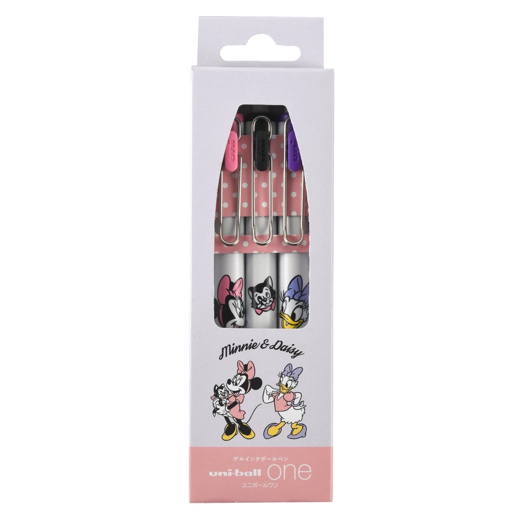 Jual Uni UniBall One Disney Daisy Duck Minnie Mouse Figaro 0.38mm Gel ...