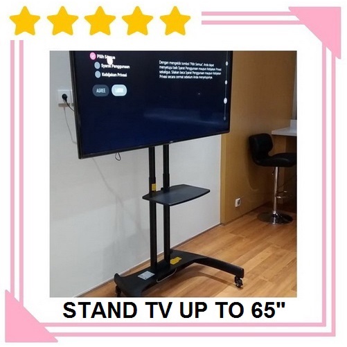 Jual Bracket Standing Tv Led Lcd Portable Portabel Stand Hingga 65 ...