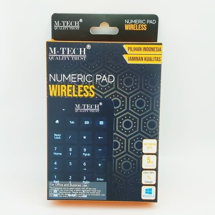 Jual M-Tech Wireless Numpad Numeric Keyboard Numerik Keypad | Shopee ...