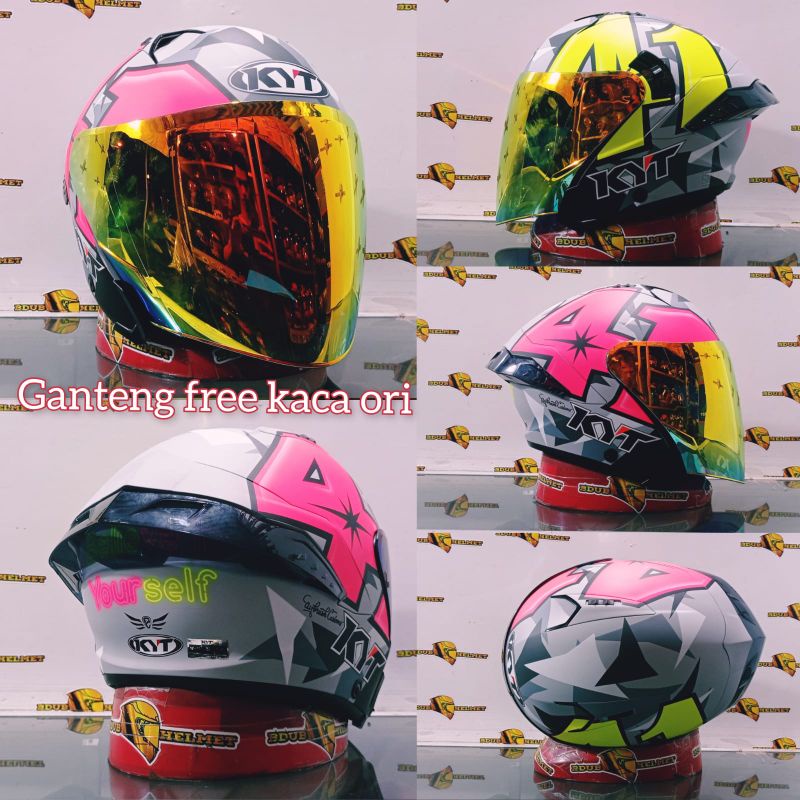 Jual Helm Kyt Nfj Motif Xavir Sakura Espargaro Dennis Dalla Jaume