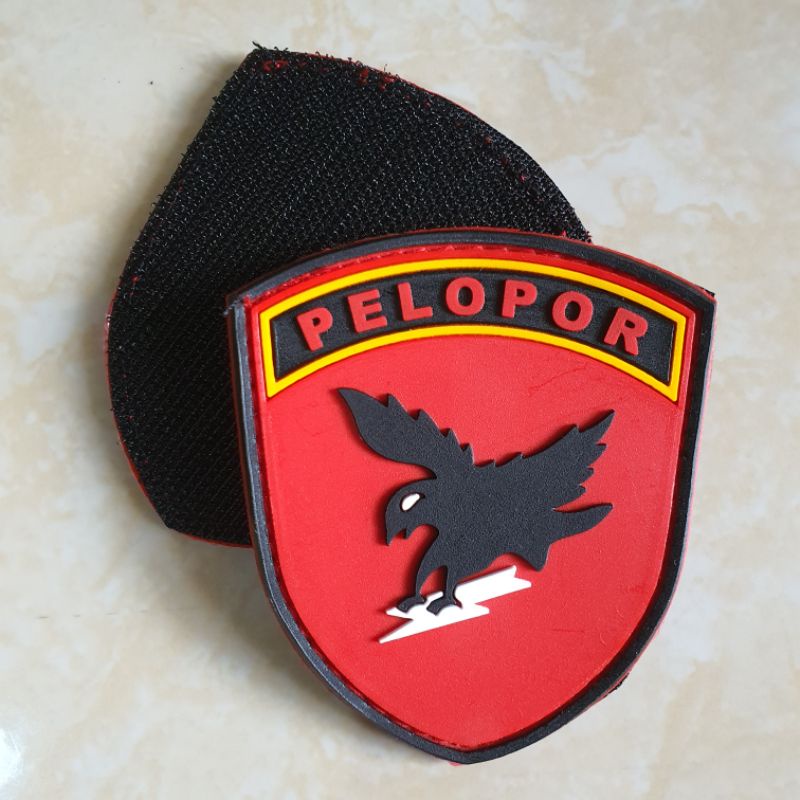 Jual patch rubber logo pelopor / polri / polisi / police / tempelan ...