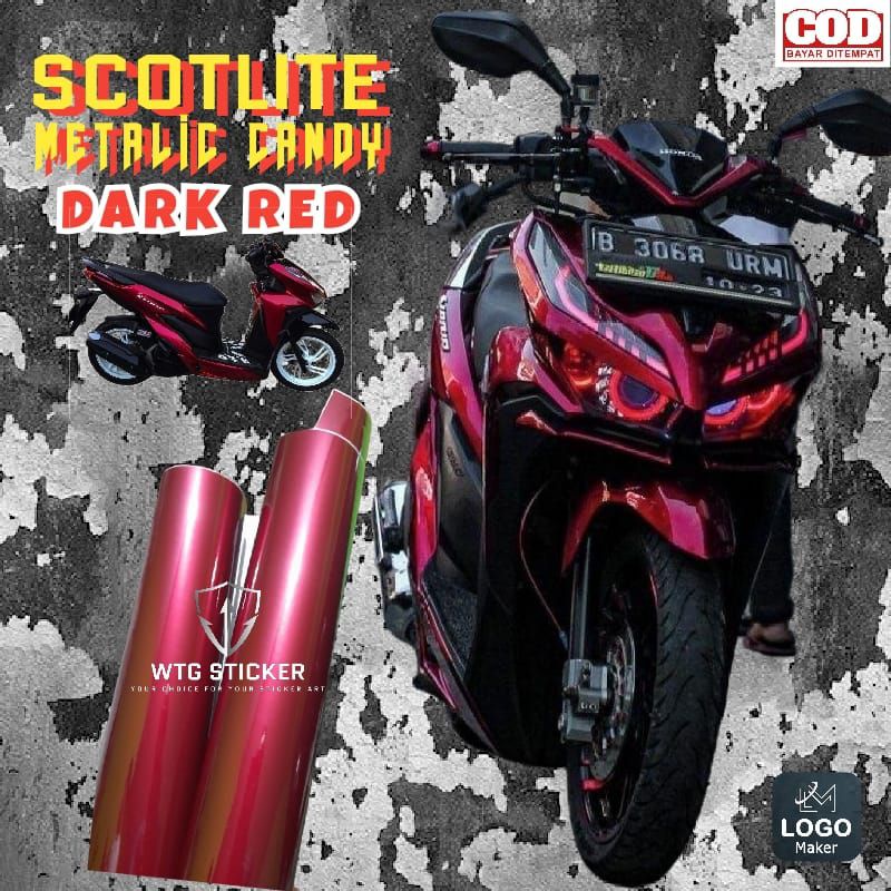 Jual Stiker Skotlet motor Metalaic canddy Violet | Shopee Indonesia