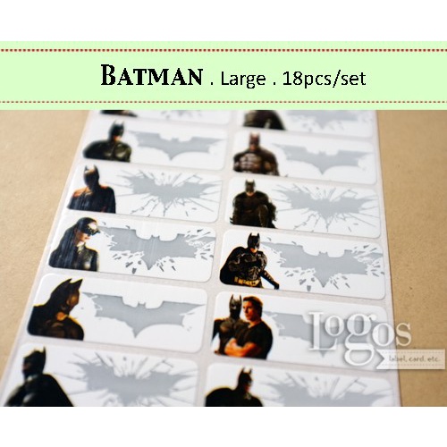 Jual Batman LARGE Name Sticker Label Stiker nama Superhero. Penguin ...