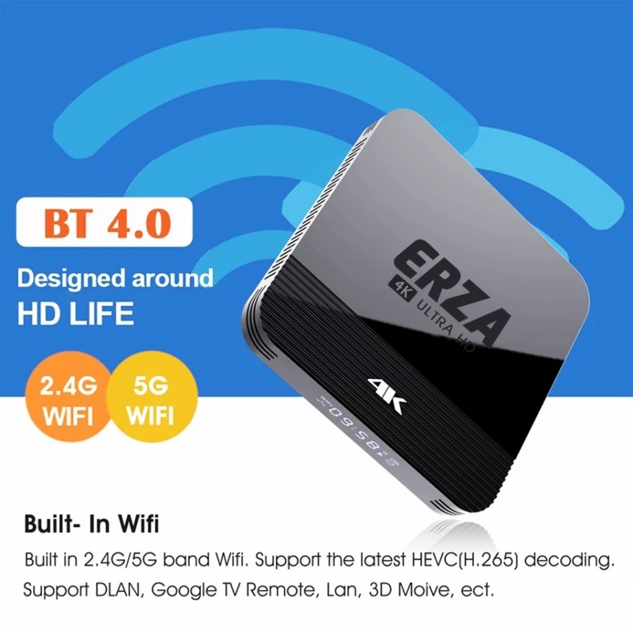 Jual Erza H96 Mini TV Box Android 2GB 16GB Quad Core 4K 2.4G Wifi ...