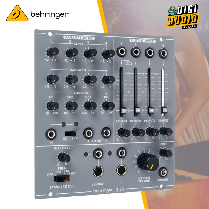 Jual Behringer 305 Equalizer Eq Mixer Output Analog Module For Eurorack
