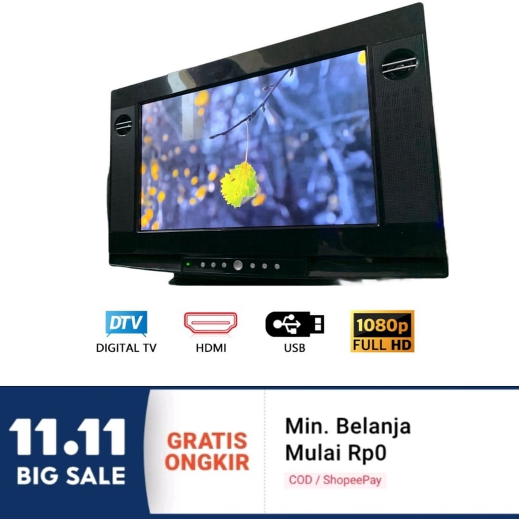 Jual Gazela TV LED 22 inci LED TV Analog & Digital HD Ready Televisi Murah  Monitor Komputer/CCTV/PS3