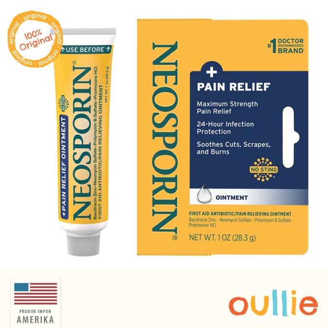 Jual Neosporin + Pain Relief Ointment 0.5 fl oz (14.2g) | Shopee Indonesia