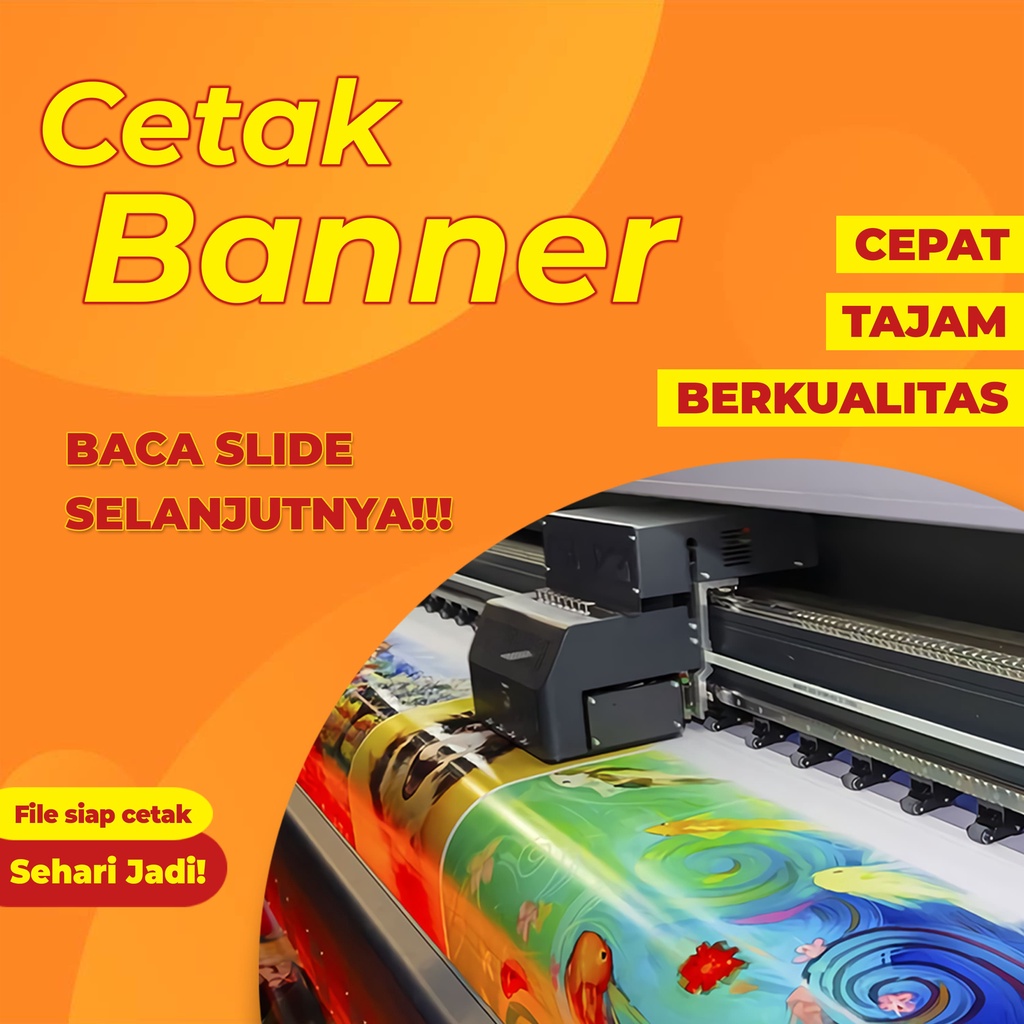 Jual Cetak Banner, Spanduk Custom Ii Hasil Tajam, Pekat Ii Sehari Jadi 