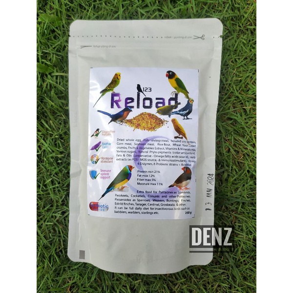 Jual RELOAD by 123 Nutrient ( EKSTRA FOODING BURUNG ) | Shopee Indonesia