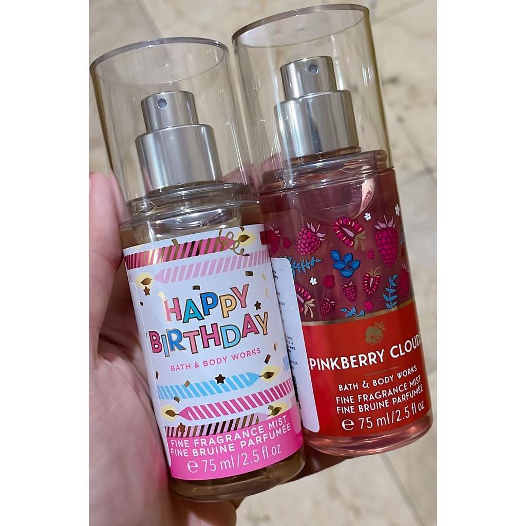 Jual Happy Birthday & PinkBerry Clouds ~ Bath & Body Works (Bbw) Mist ...