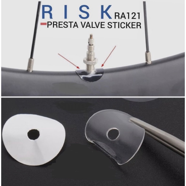 Jual RISK RA121 Stiker Rims Pentil Presta Kecil Sepeda - FV Valve ...