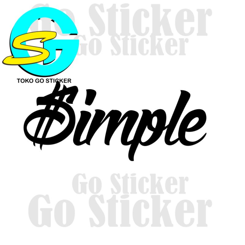 Jual sticker simple | Shopee Indonesia
