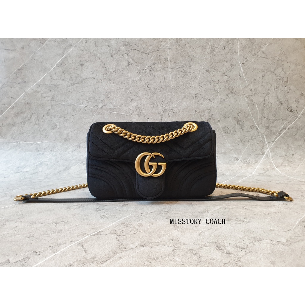 Jual TAS BRANDED GUCCI MARMONT BLACK SIZE 22 BLUDRU Shopee Indonesia