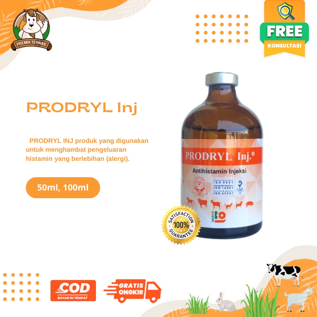 Jual PRODRYL INJ 100ML PRODRYL INJ 50ML VADCO - Antihistamin Anti ...