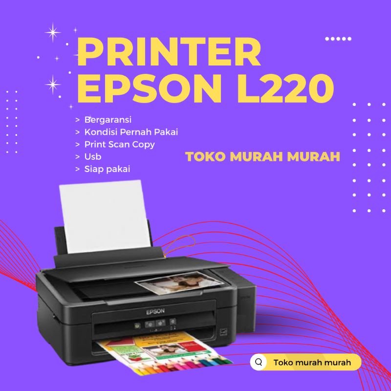 Jual Printer Epson L220 Bekas Unit Epson L220 Seconall In One Shopee Indonesia 3460