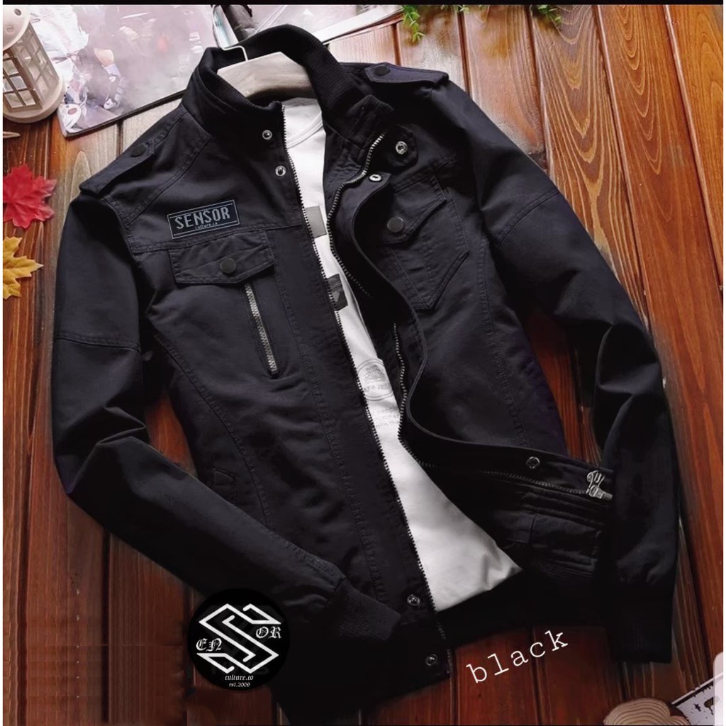 Jual Jaket Bomber Pria Kanvas Adem Dan Tahan Angin, Cocok Untuk ...