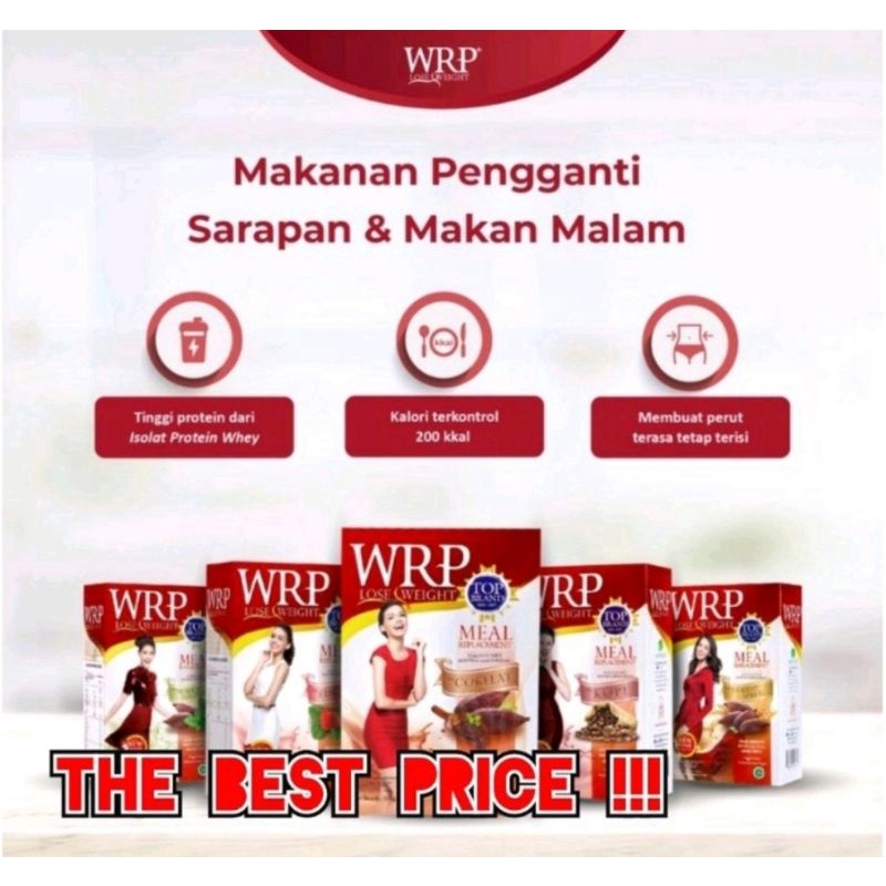 Jual WRP Meal Replacement Lose Weight isi 6 Sachet COKLAT STRAWBERRY