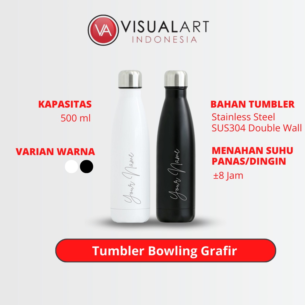 Jual Tumbler Custom Bowling Grafir Nama Logo Shopee Indonesia 6424