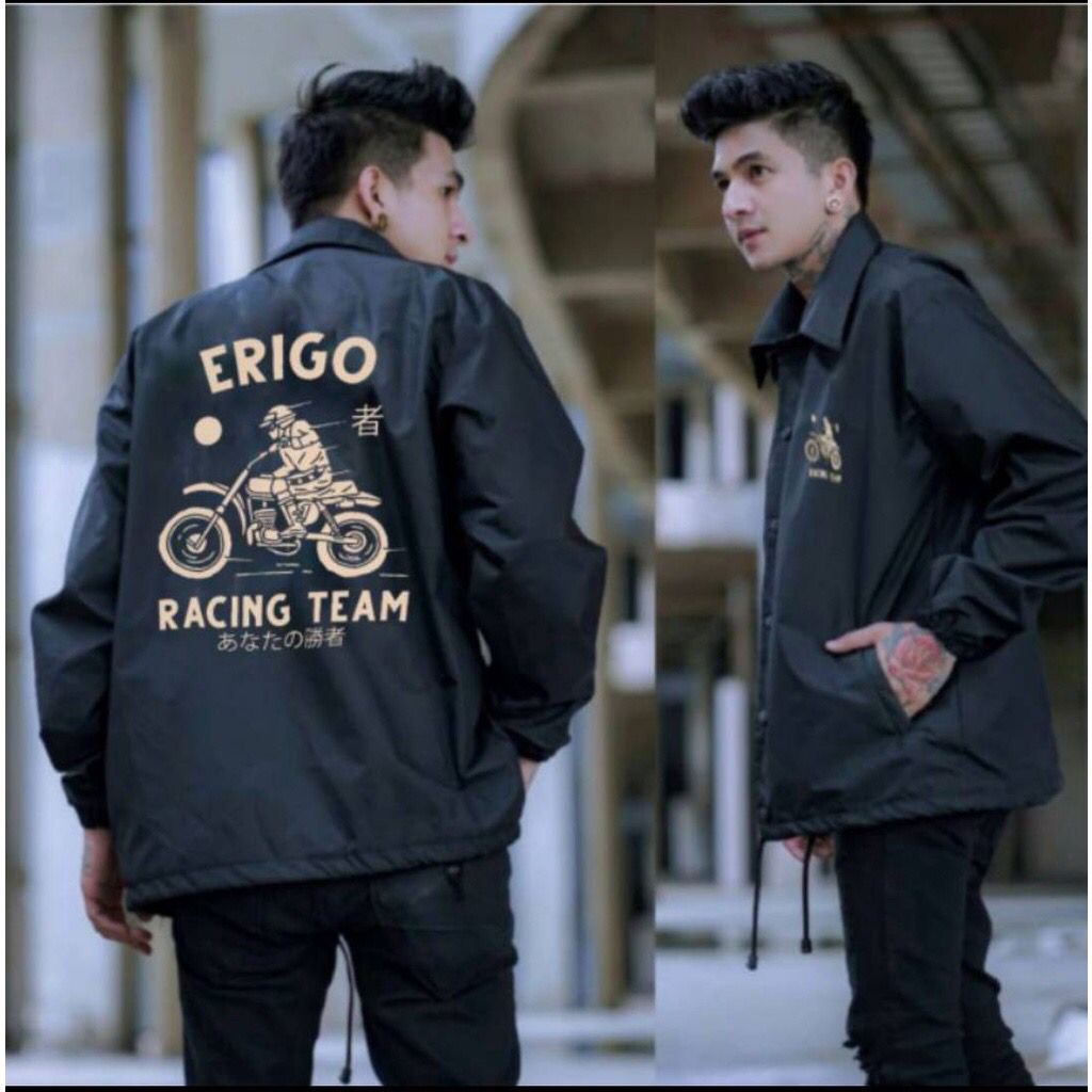 Jual jaket coach erigo pria naga hitam japan / Erigo Coach Jacket ...