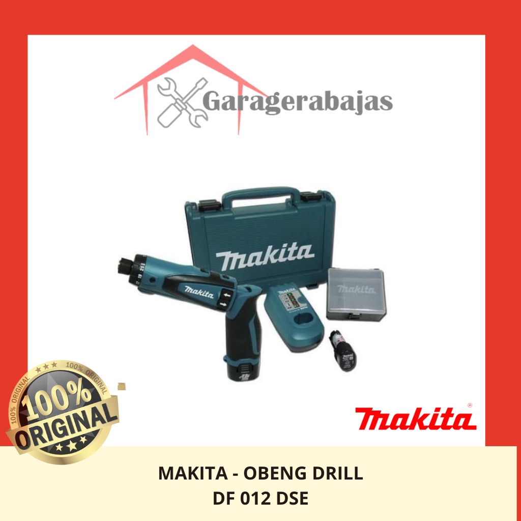 Jual Makita DF 012 DSE / DF012DSE Cordless Driver Drill / Obeng Elektrik Shopee Indonesia
