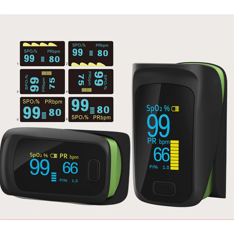Jual Yongrow Digital Finger Pulse Oximeter OLED Blood Oxygen Saturation ...