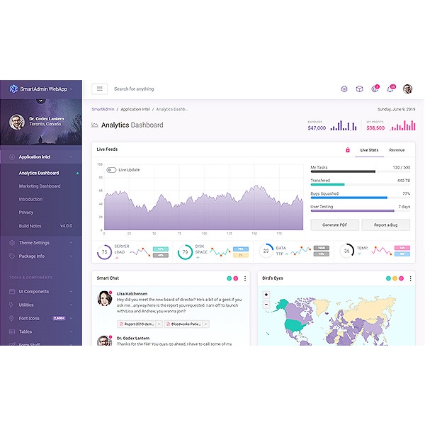 Jual Bootstrap 4 - SmartAdmin v4.0.1 | Responsive Admin Dashboard ...